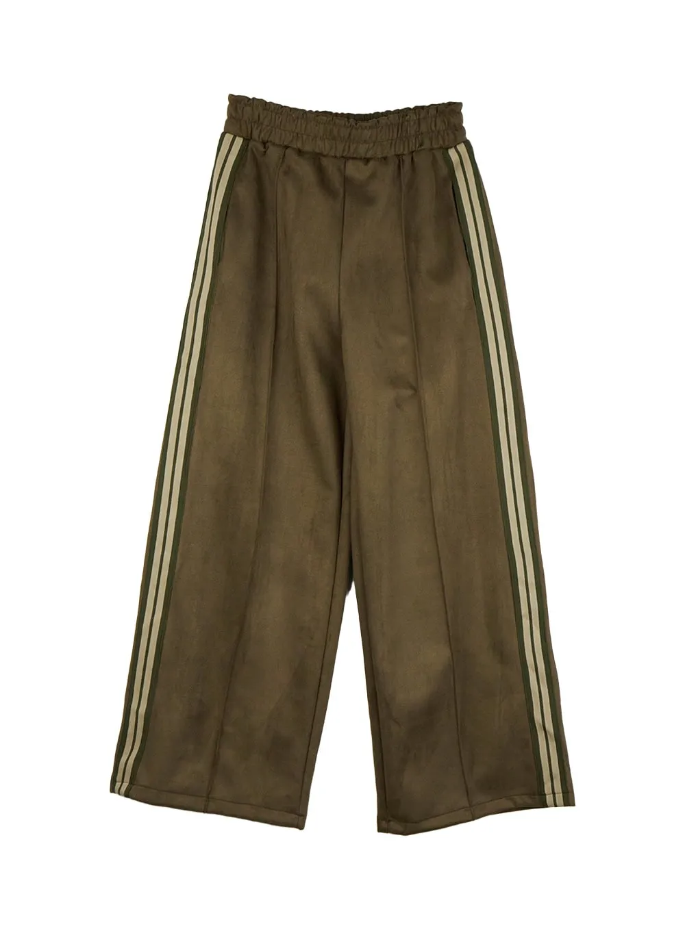 Suede Flared Wide Fit Pants CN428