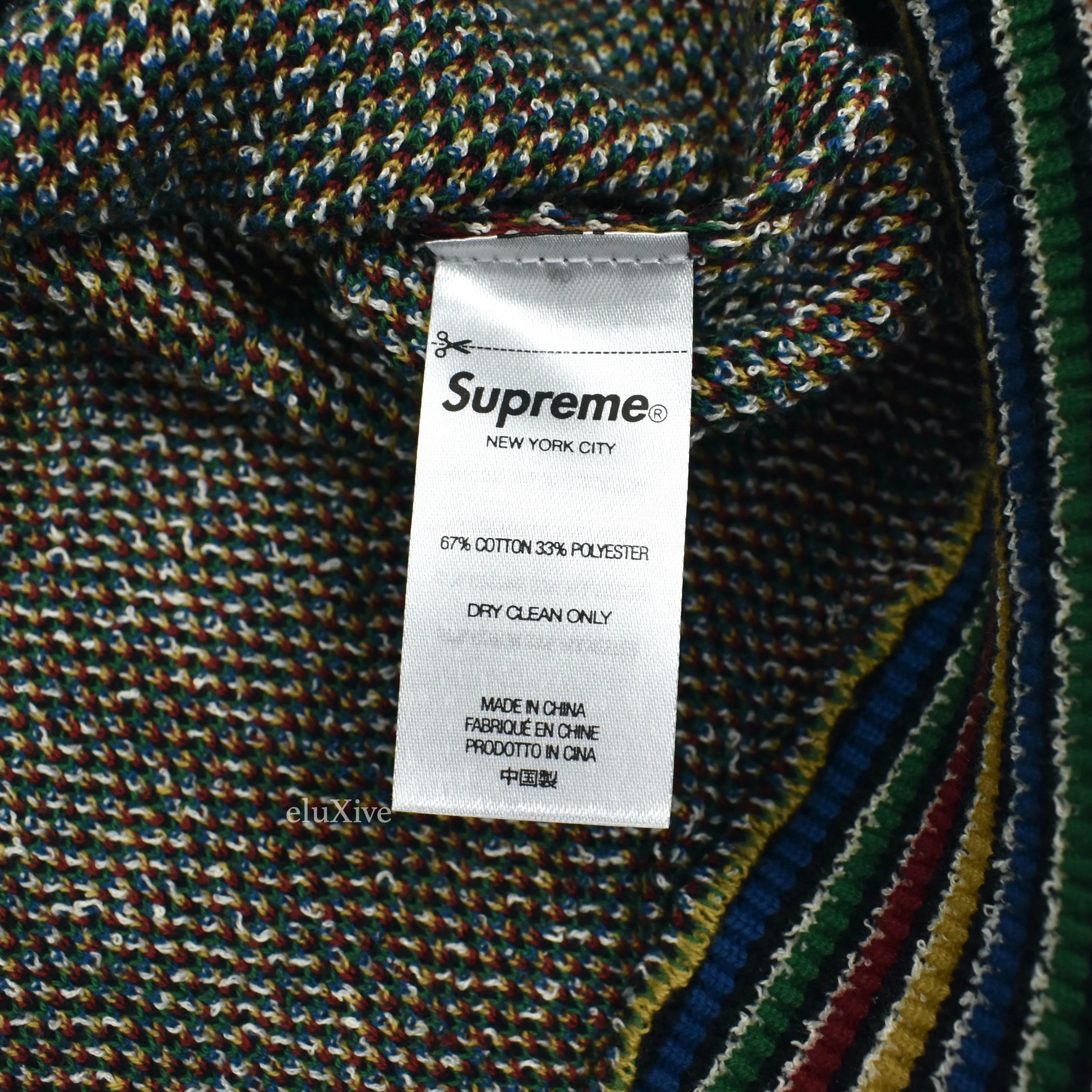Supreme x Missoni - Multicolor Skyline Jacquard Logo Knit Sweater