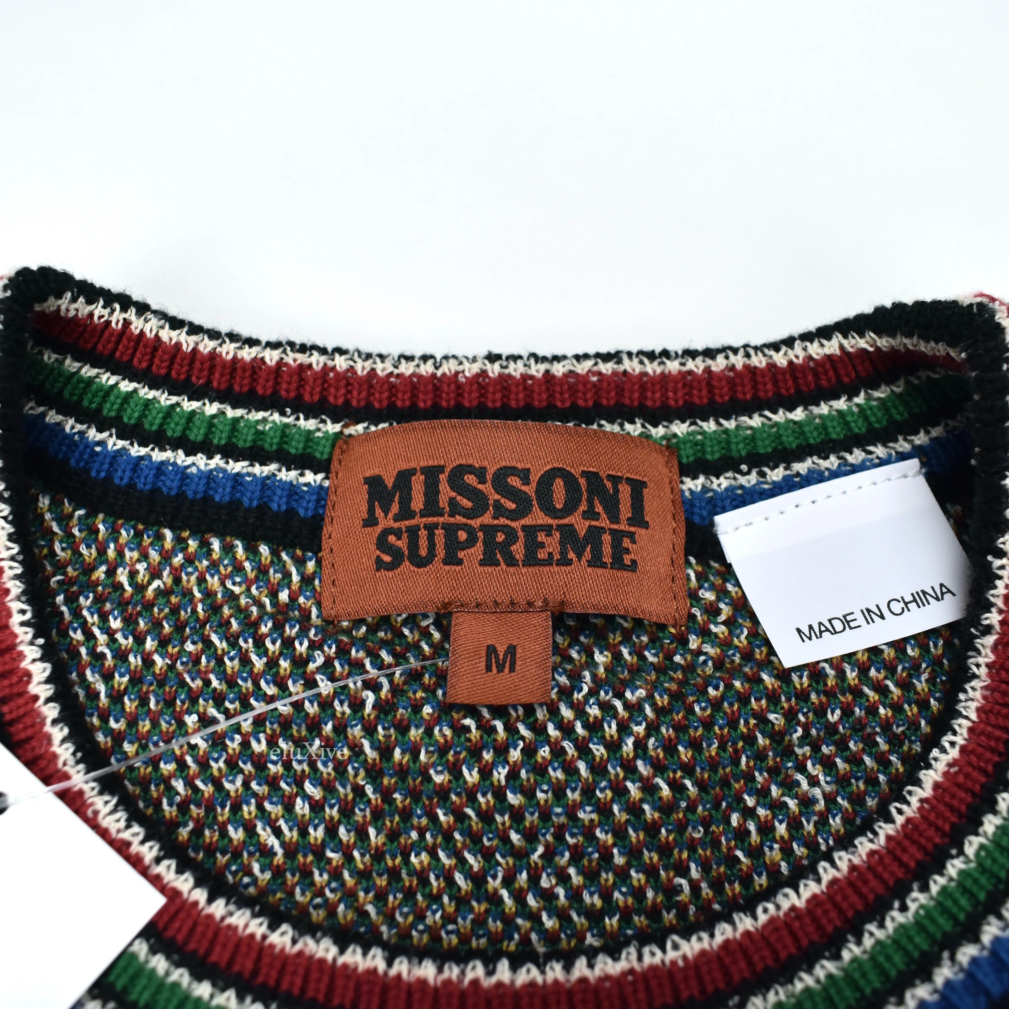 Supreme x Missoni - Multicolor Skyline Jacquard Logo Knit Sweater