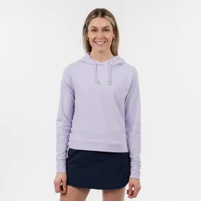 Tempo Performance Hoodie | Heather - Lavender/White