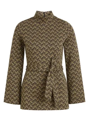 Tuniek met grafische print | King Louie Heloisa tunic top facet black