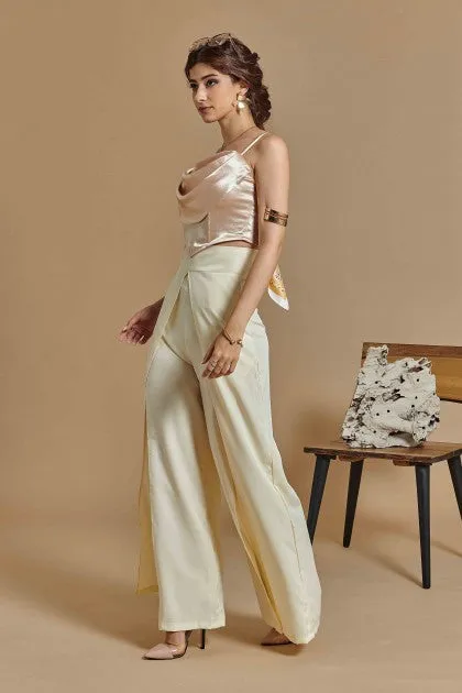 Vetri Flared Pants in Beige