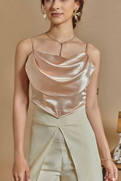 Vetri Flared Pants in Beige