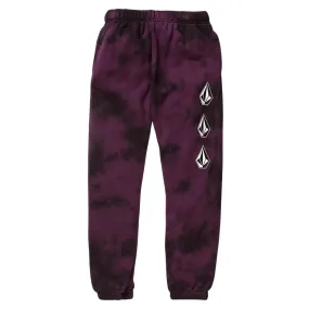 Volcom Youth Boys Iconic Stone Plus Fleece Joggers - Mulberry