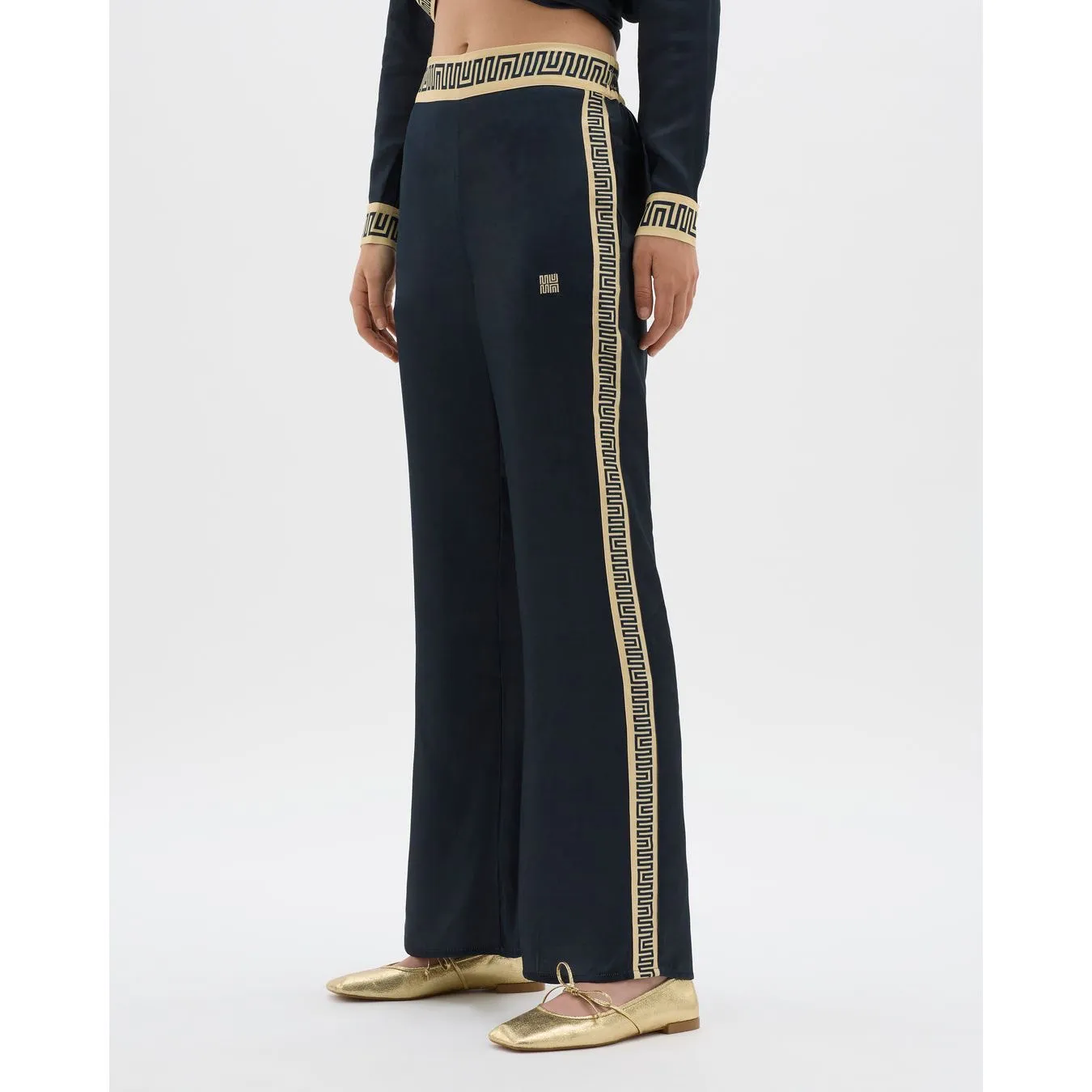 Yin Navy Contrast Pant
